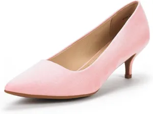 DREAM PAIRS Women's Pumps Kitten Heel Pointed Toe Shoes for Women Comfortable Office Work Dress Shoes