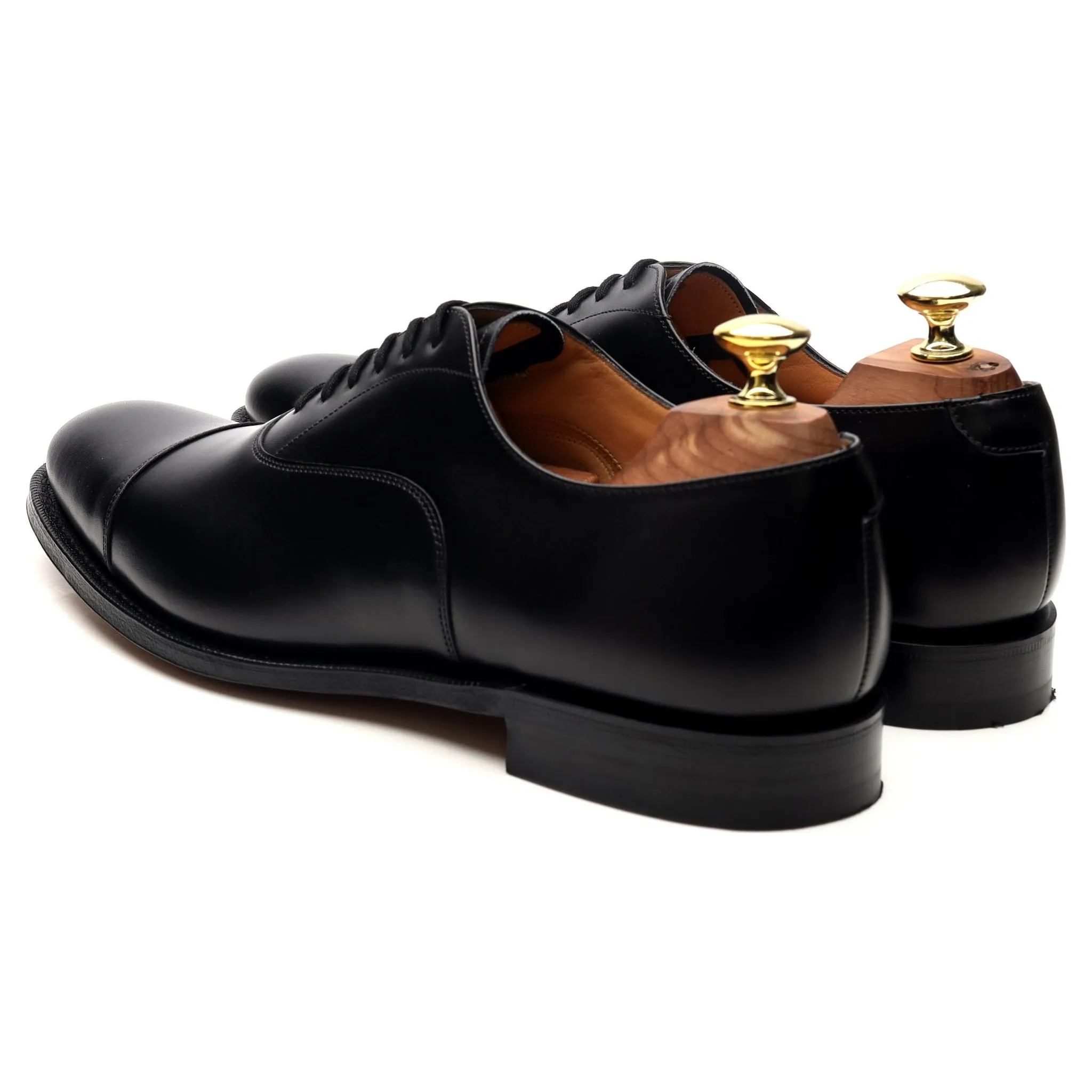 'Dubai' Black Leather Oxford UK 7 F