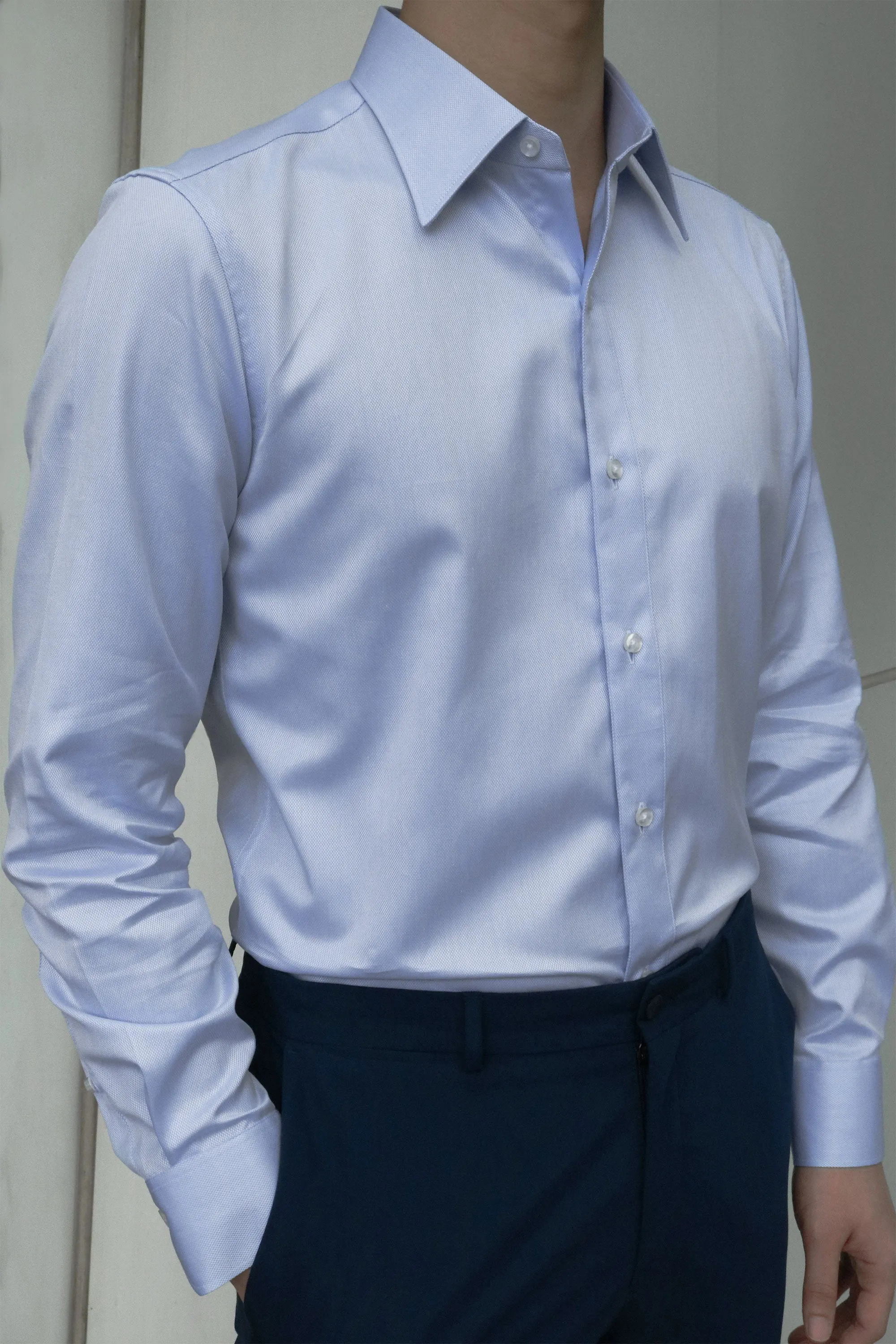 Duke Oxford Blue Men's Business Shirt