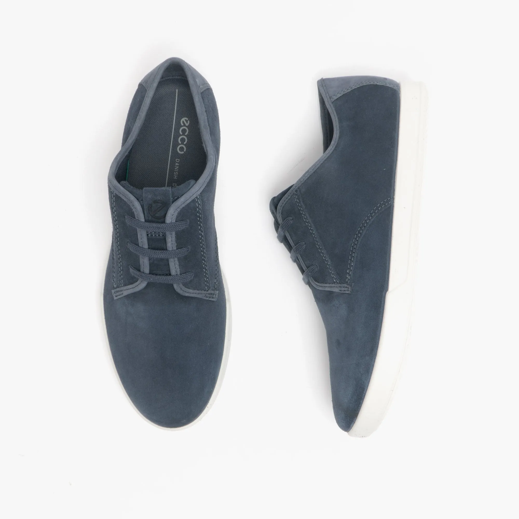 ECCO COLLIN 2.0 Mens Leather Casual Trainers Ombre