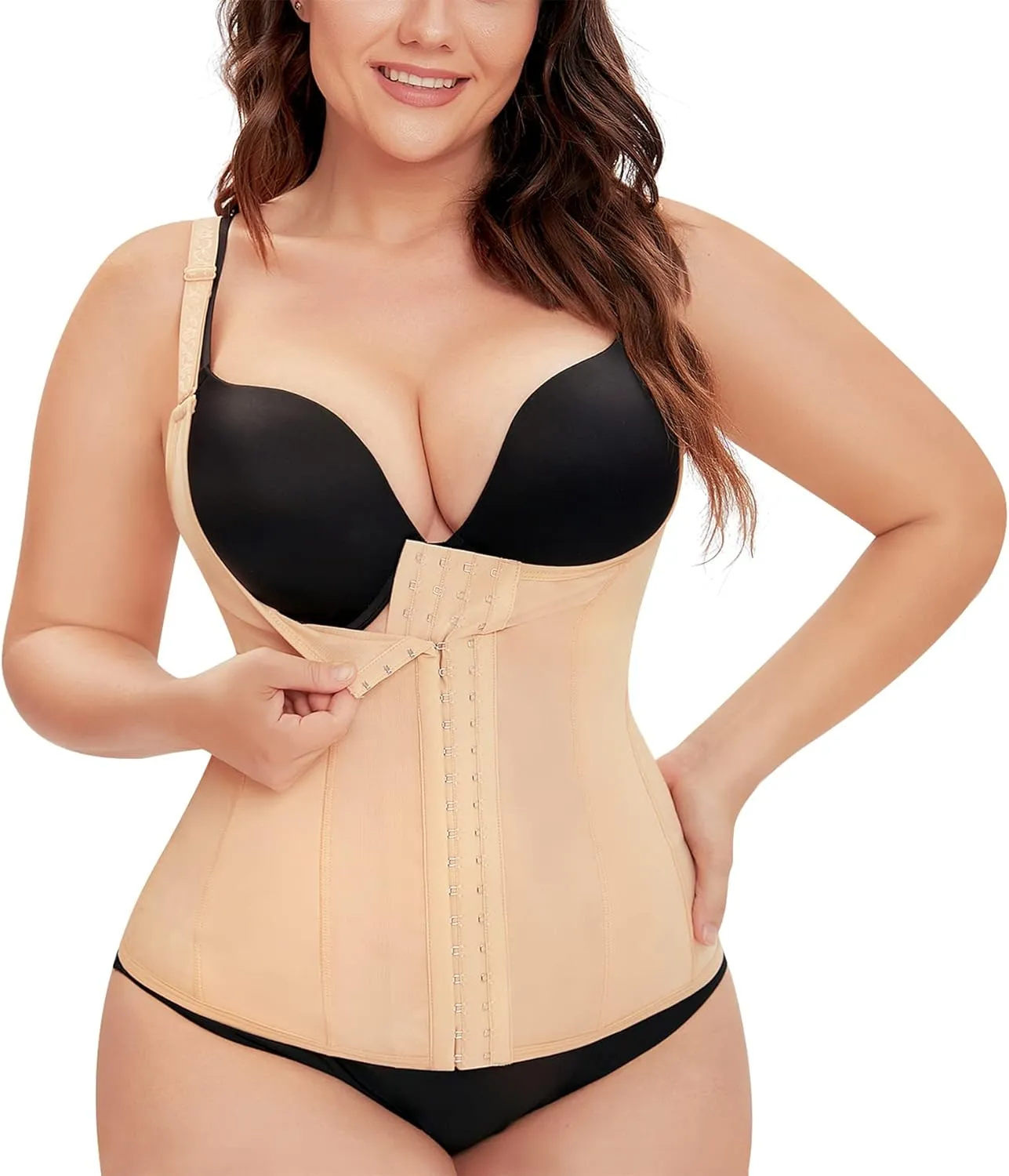 Eleady Womens Waist Trainer Corset Vest Weight Loss Breathable Tank Tops Tummy Control Shapewear Slimming Body Shaper