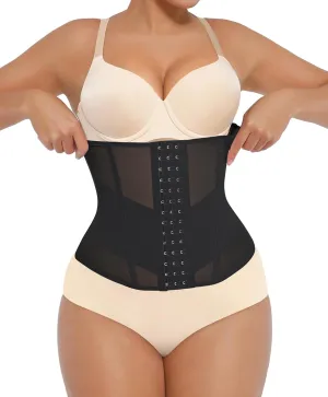 FeelinGirl Waist Trainer for Women Underbust Waist Cincher Corset Girdle Hourglass Body Shaper