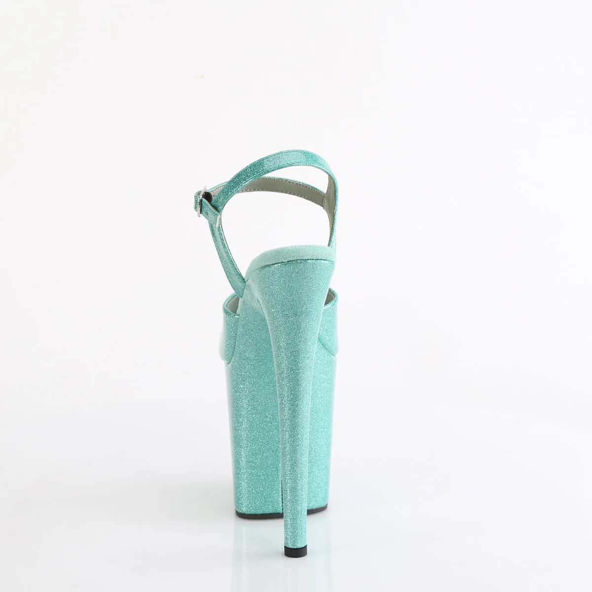 FLAMINGO-809GP - Aqua Glitter Patent Heels