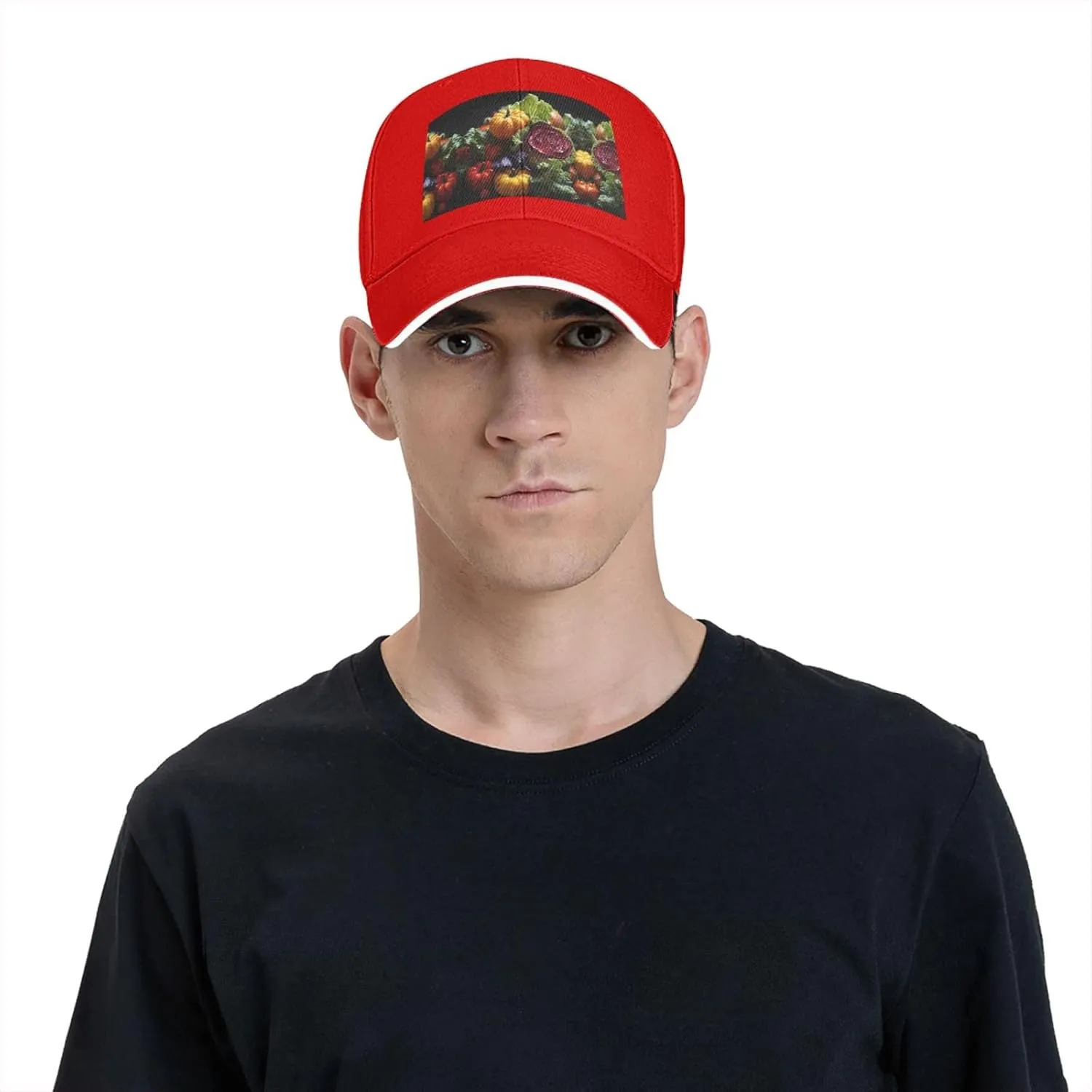 Fresh Cabbage Casquette Cap Hats,Sandwich Baseball Cap with Magic Buckle,Trucker,Perfect for Summer,Outdoor,Golf