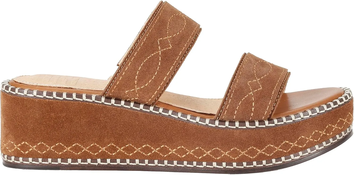 Frye Women's Joy Woodstock 2 Band Wedge Sandal