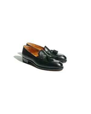 Fugashin Alder Tassel Black Calf