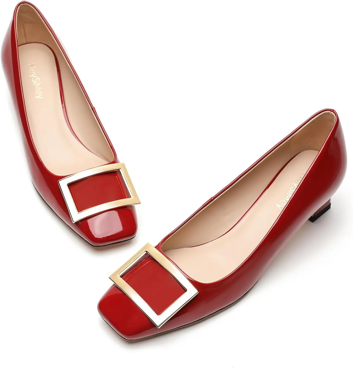 Genuine Leather Pumps Women Dressy Comfortable Shoes with Latex Insole Womens Block Heel for Office Attire Dress Comfortable Footwear