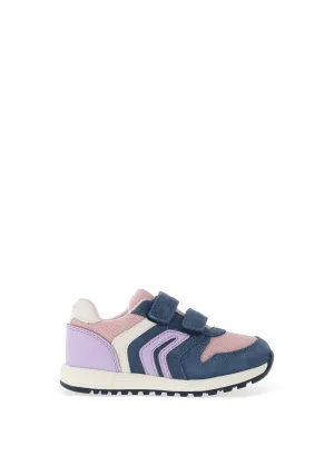 Geox Baby Girl Alben Velcro Trainer, Blue