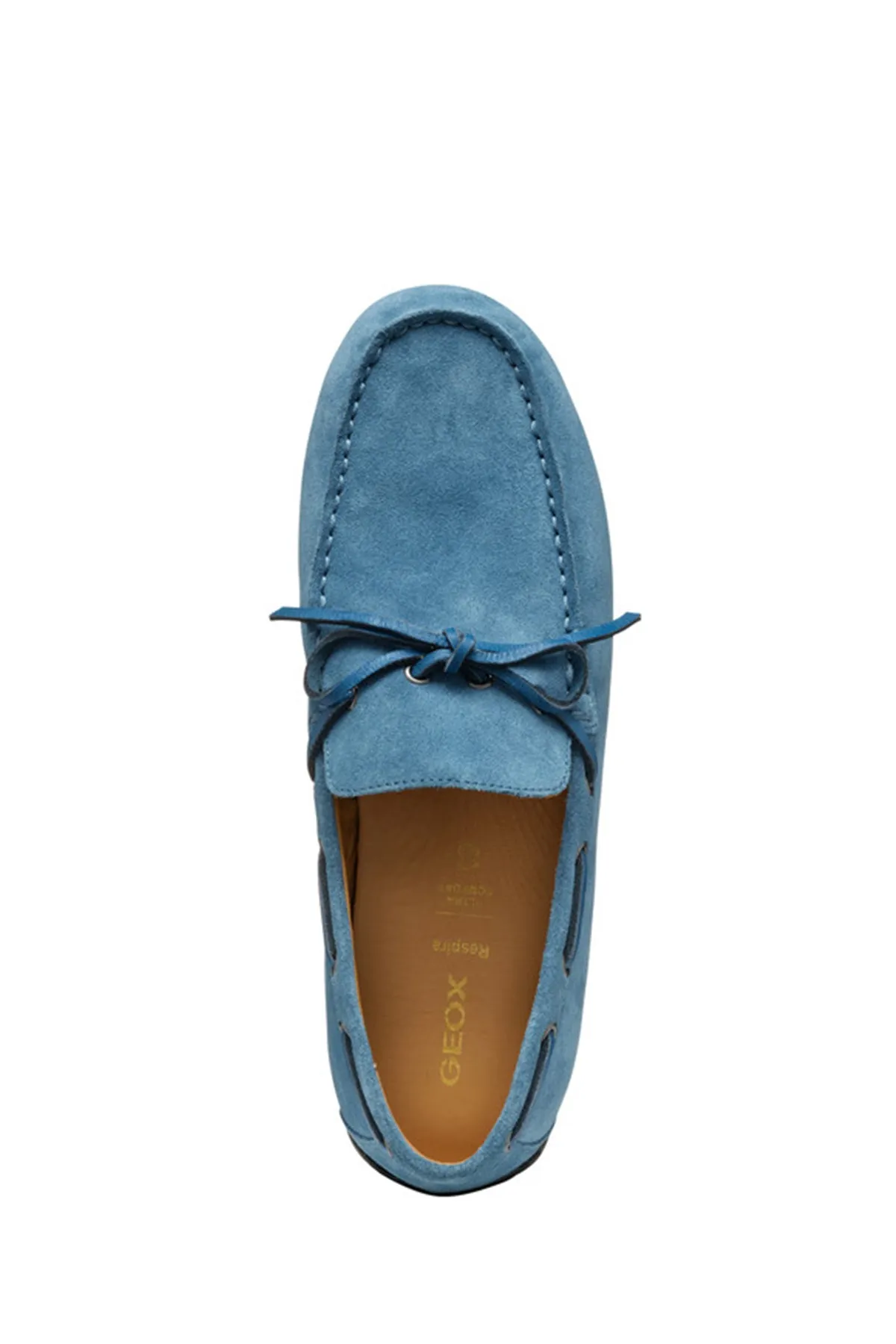 Geox Erkek Mavi U Spherica Ec16 B - Suede Süet Deri Casual Loafer