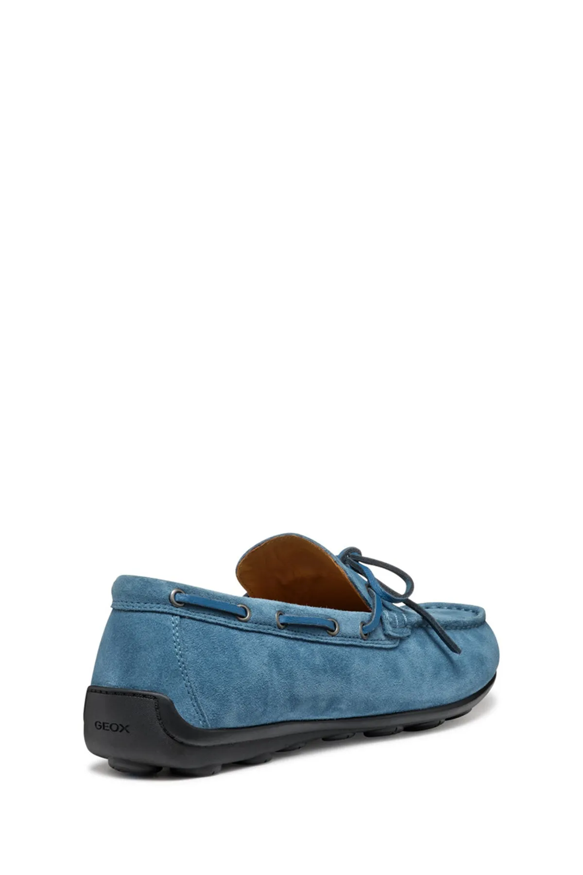 Geox Erkek Mavi U Spherica Ec16 B - Suede Süet Deri Casual Loafer