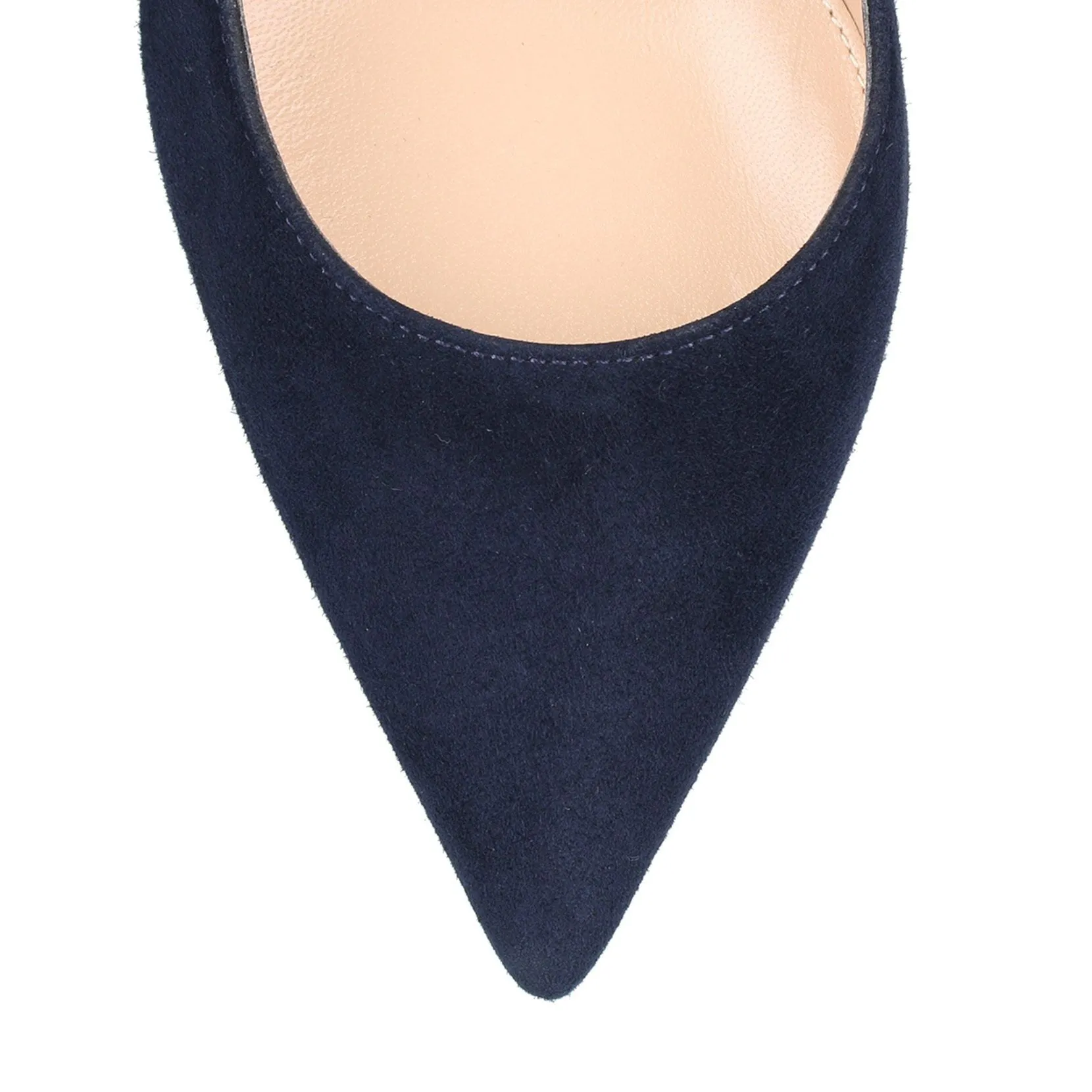 Gianvito navy suede pump