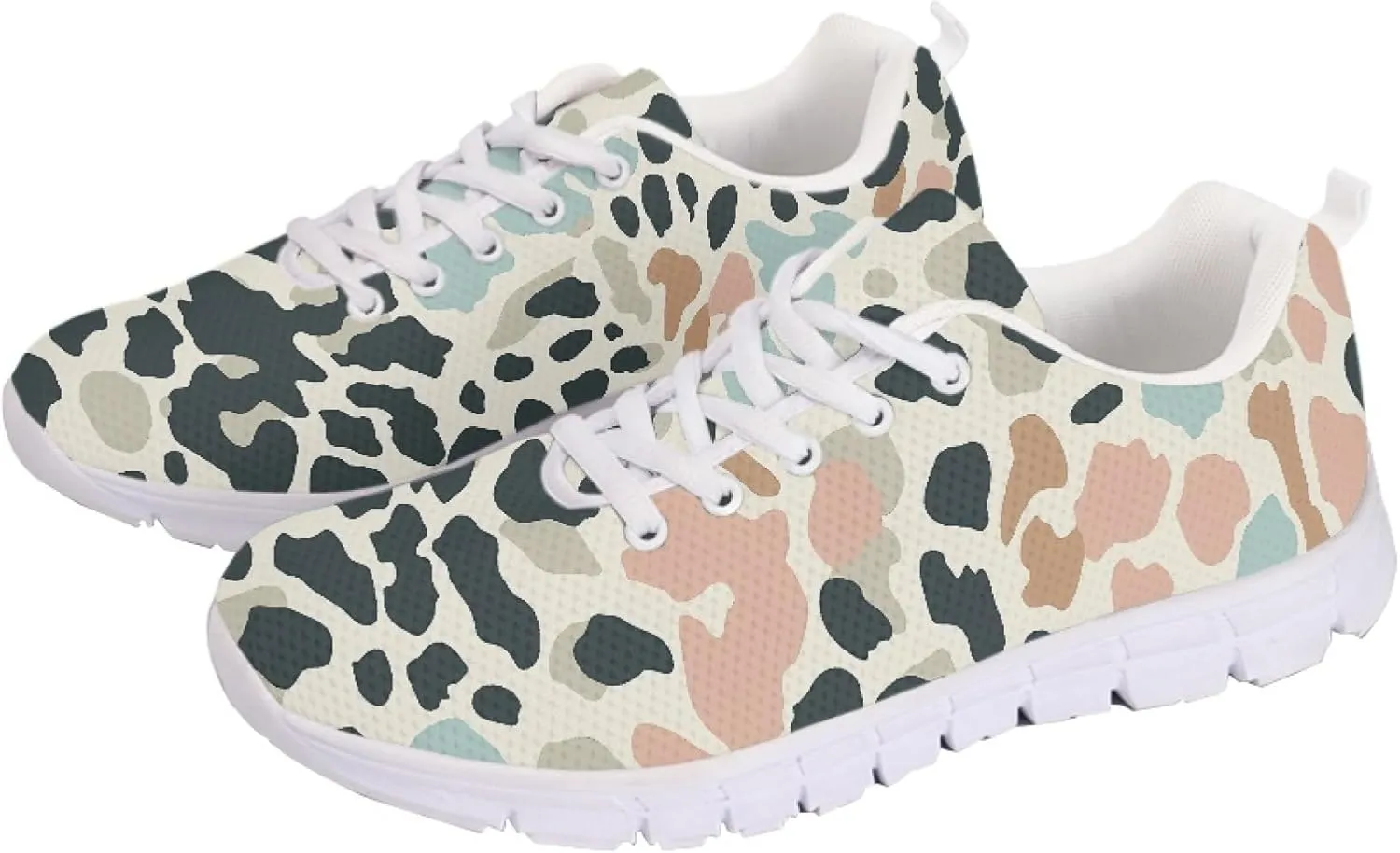 Girls Sports Trainer Running Shoes Womens Causal Travel Running Sneaker Walking Low Heel Lace up Breathable Flexible