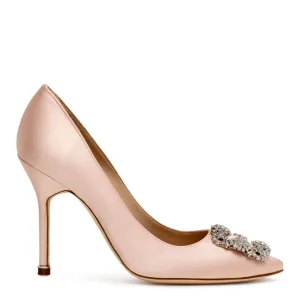 Hangisi 105 light blush satin pumps