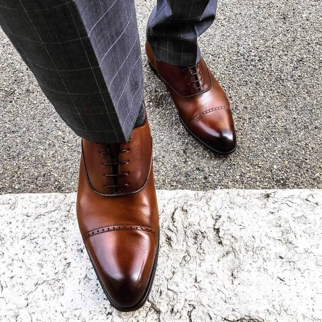 Harrow Cap Toe Oxford – Tan
