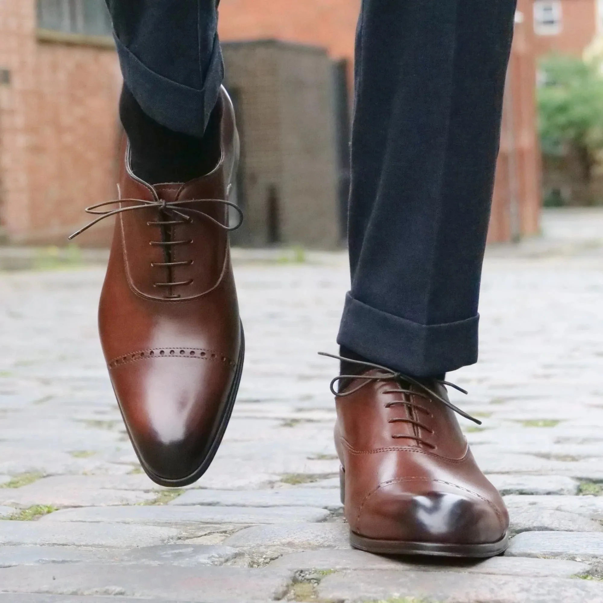 Harrow Cap Toe Oxford – Tan