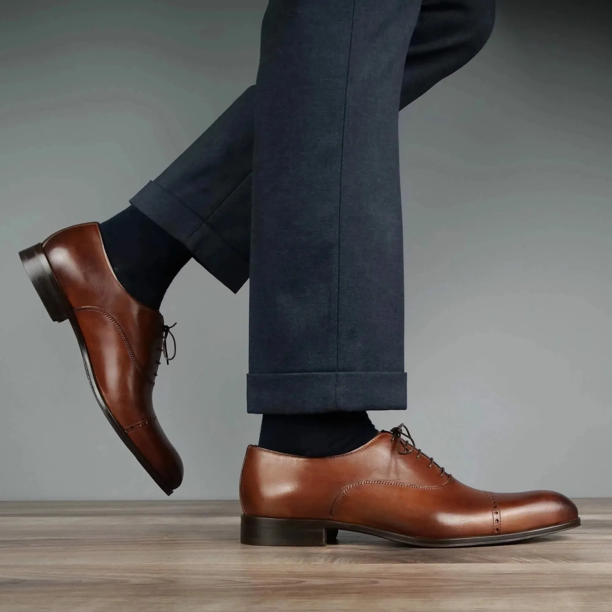 Harrow Cap Toe Oxford – Tan