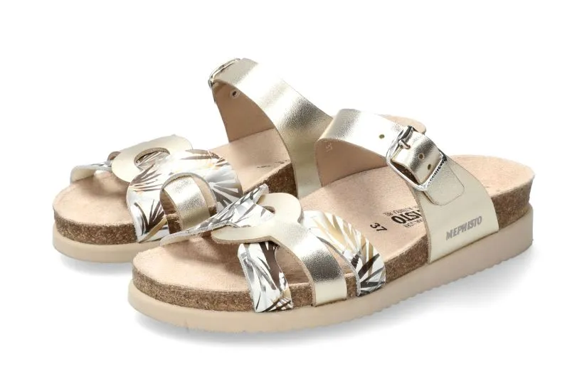 'Helma' women's sandal - Gold combi