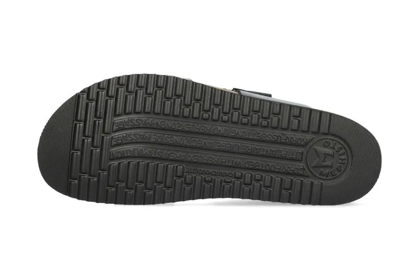 'Helma' women's slide sandal - black combi