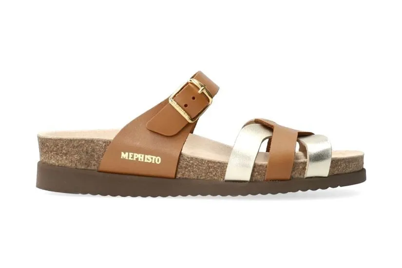 'Helma' women's slide sandal - brown mix