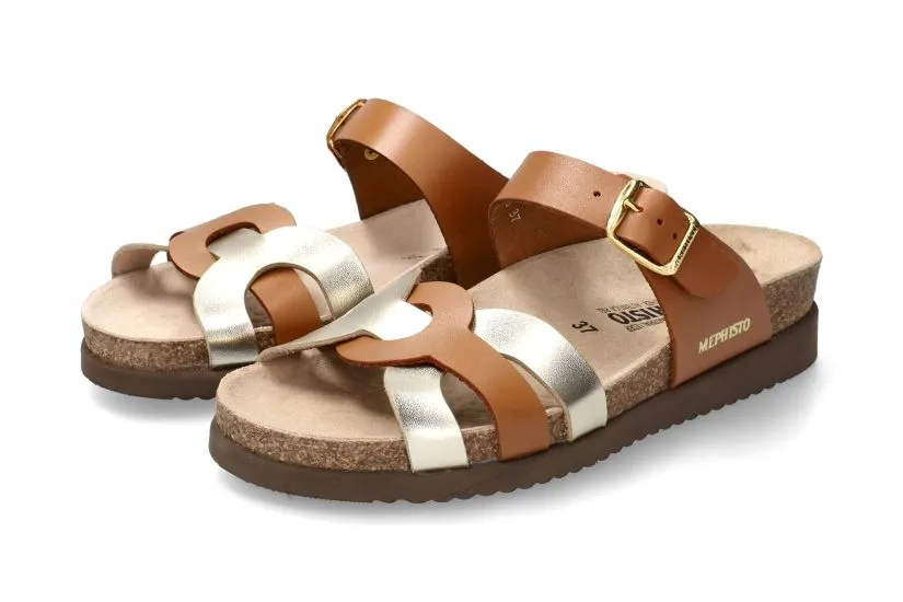 'Helma' women's slide sandal - brown mix