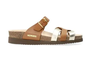'Helma' women's slide sandal - brown mix