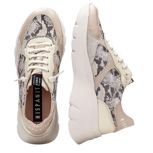 Hispanitas Ladies Wedge Trainers -  PHV253819 - Taupe