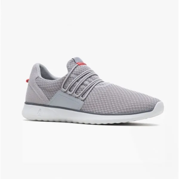 Hush Puppies GOOD Mens Recycled Mesh Slip-On Trainers Grey