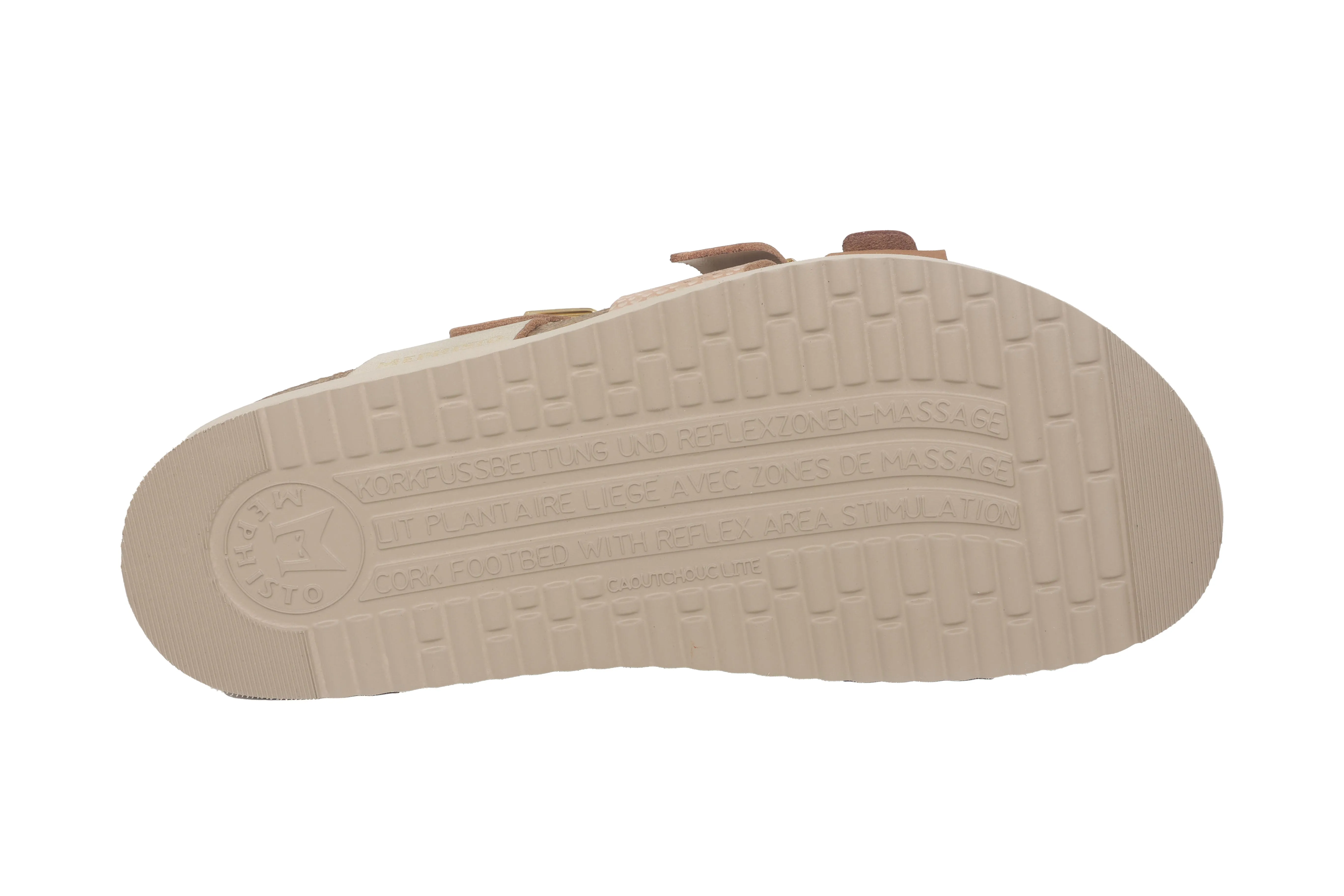 'Hyacinta' women's strap slide sandal - brown