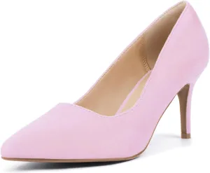 IDIFU IN3 High Heels Pumps Closed Toe Heels Women's Pumps Stiletto Pointed Toe Dress Shoes Wedding Prom Bridal Work Office Bride Bridesmaid Guest Trendy Dressy Fashion Comfortable Classic Pumps Shoes