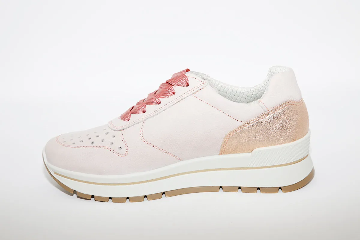IMAC - LACED FLATFORM TRAINER - PINK