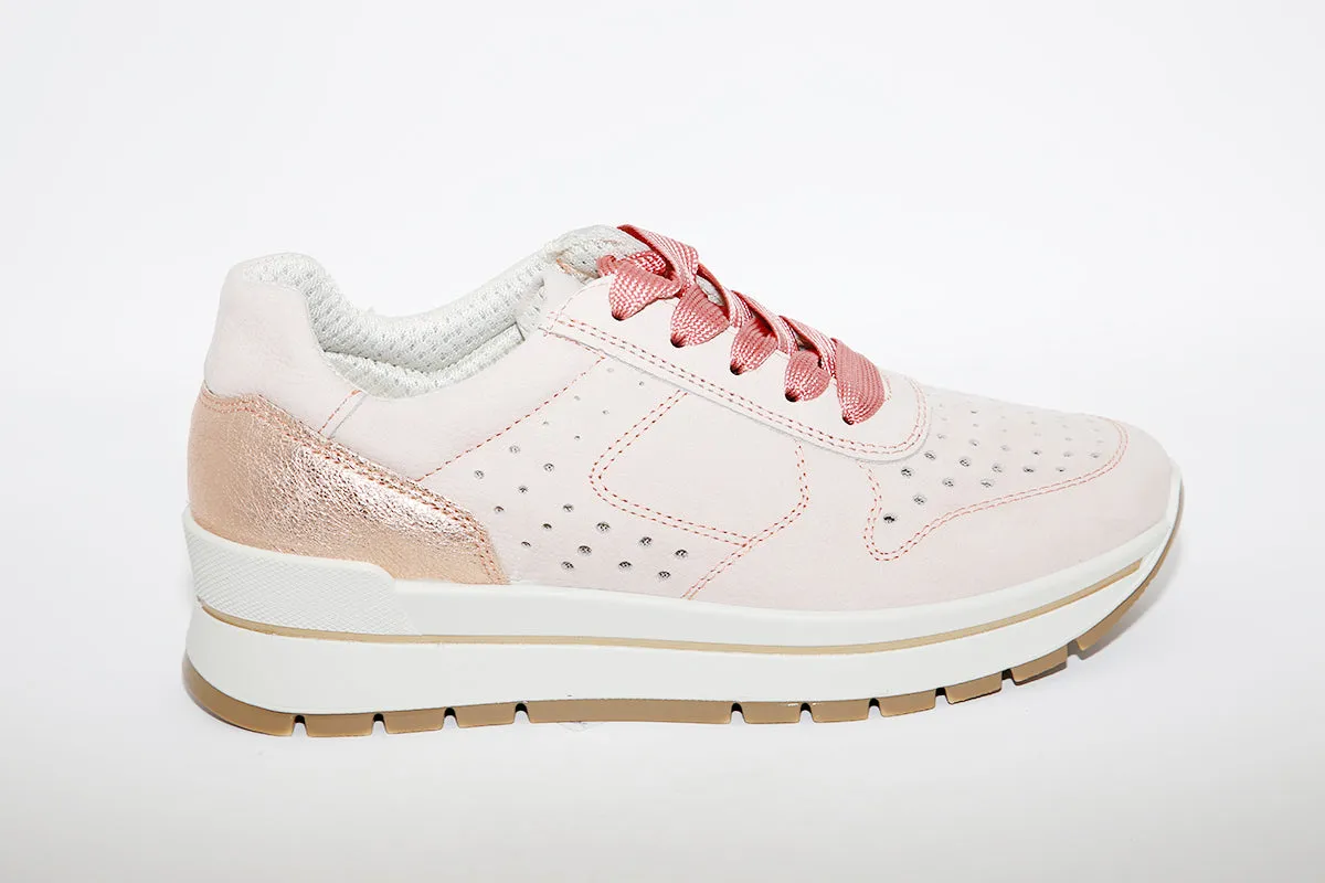 IMAC - LACED FLATFORM TRAINER - PINK