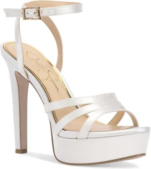 Jessica Simpson Women's Balinah 3 Faux Leather Platform Heeled Sandal
