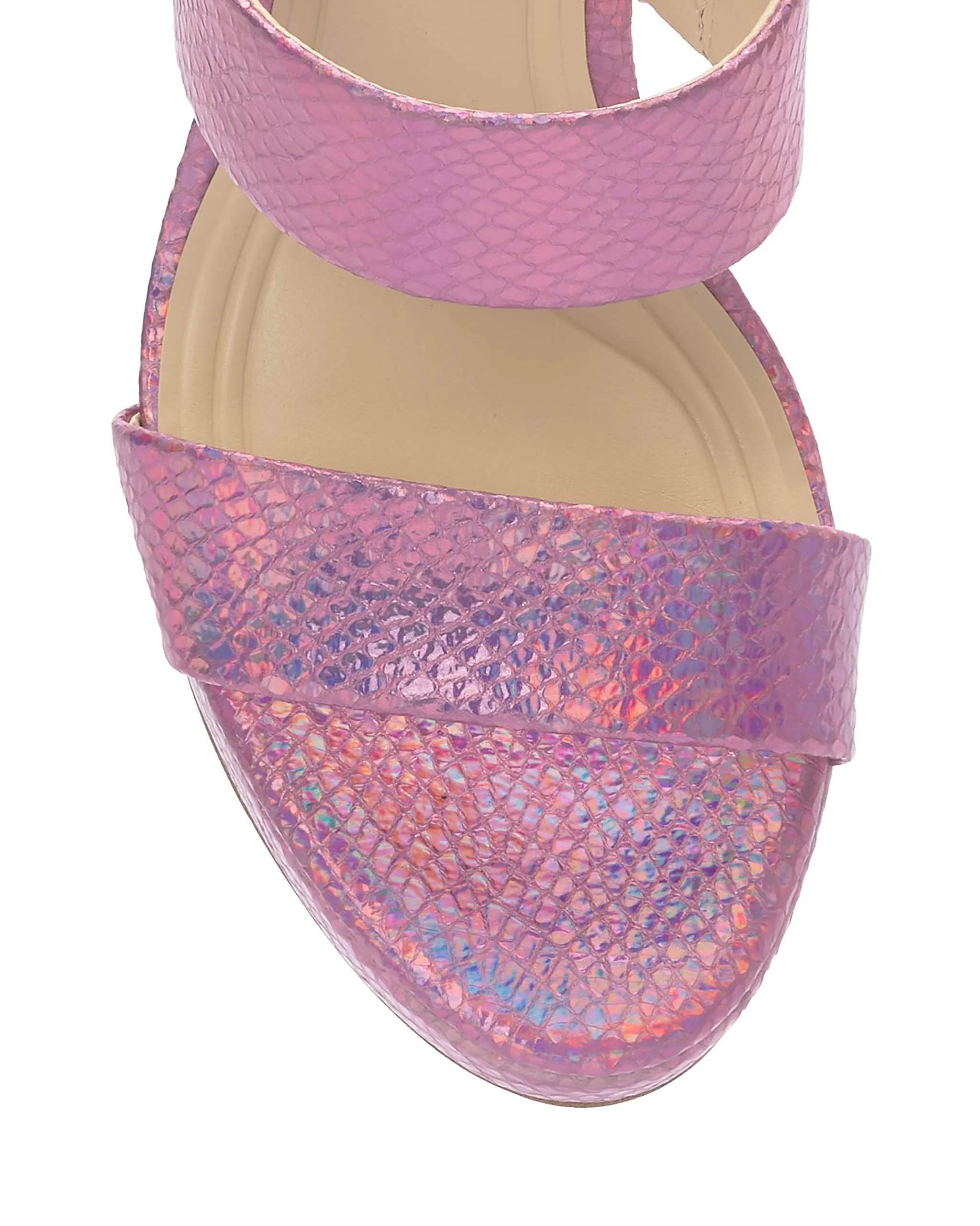 Jessica Simpson Women's Diza Platform High Heel Sandal Heeled, Iridescent, 6