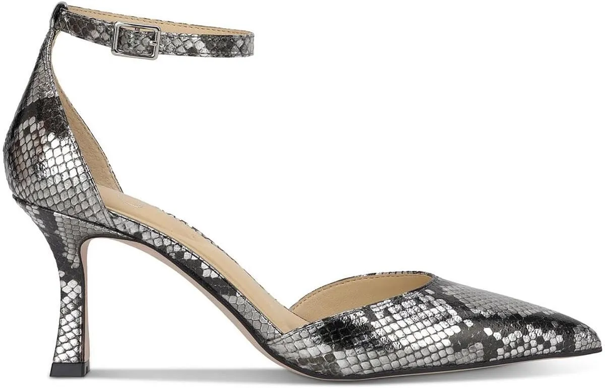 Jessica Simpson Womens Foxena Padded Insole Leather Ankle Strap