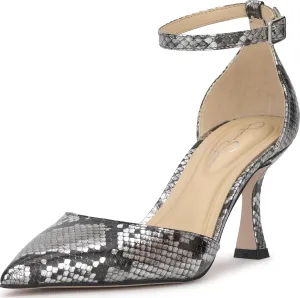 Jessica Simpson Womens Foxena Padded Insole Leather Ankle Strap