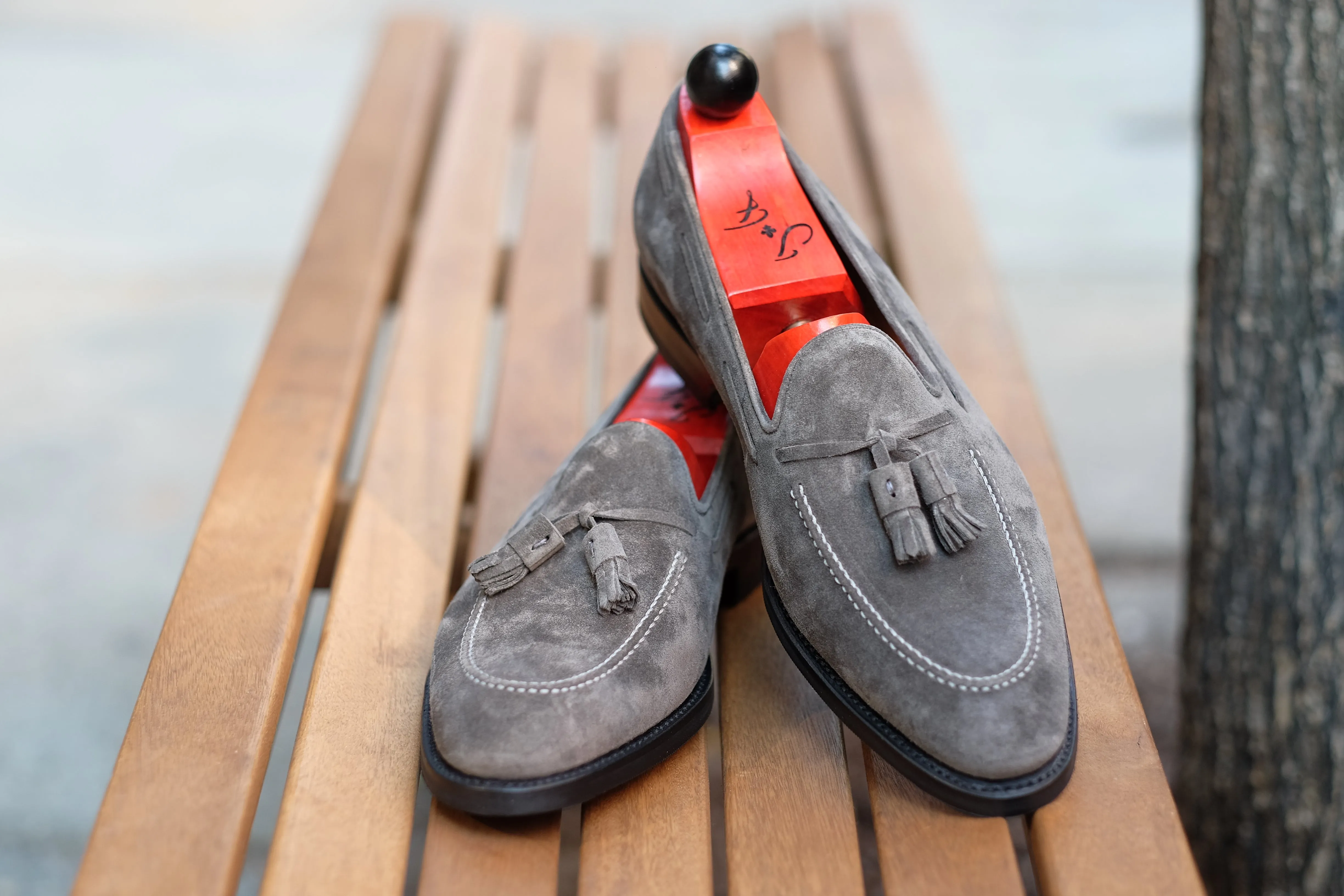 J.FitzPatrick Haller - Storm Suede Tassel Loafer