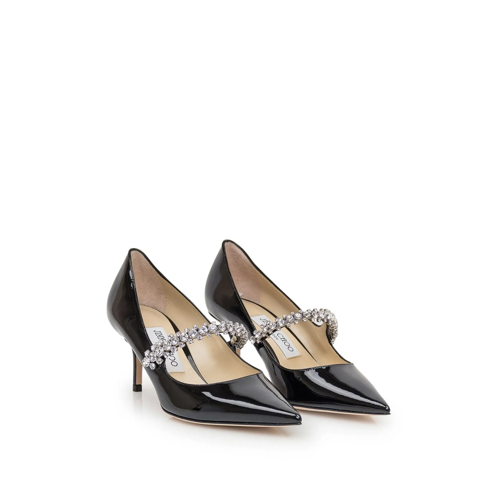 JIMMY CHOO Elegant Leather Pump with Pointed Toe and 7 cm Heel