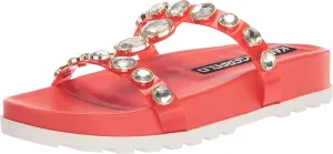 KARL LAGERFELD womens Belinda Jeweled Platform Sandal