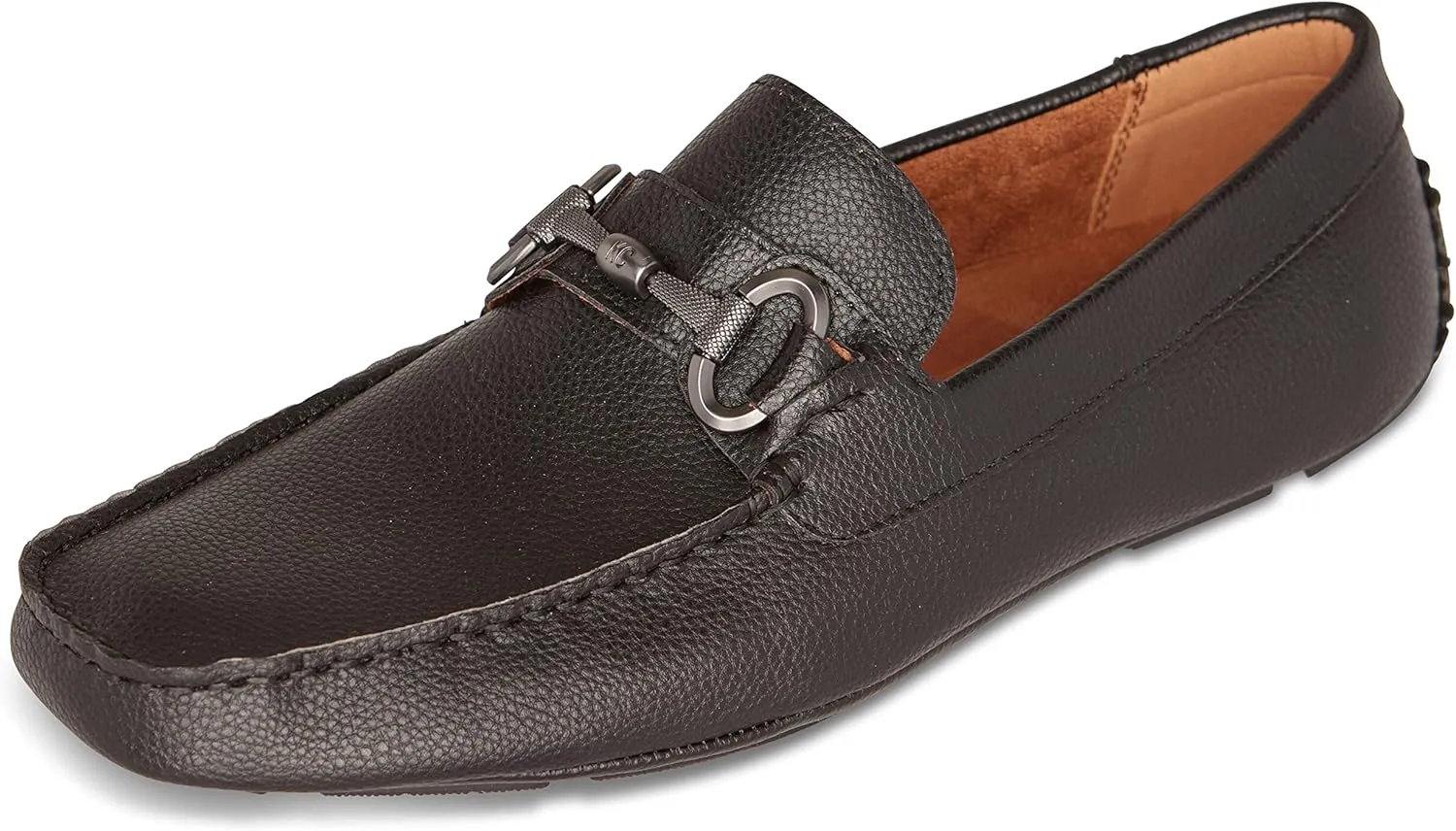 Kenneth Cole REACTION Men's Dawson Bit Driver Driving Style Loafer, Black, 7.5