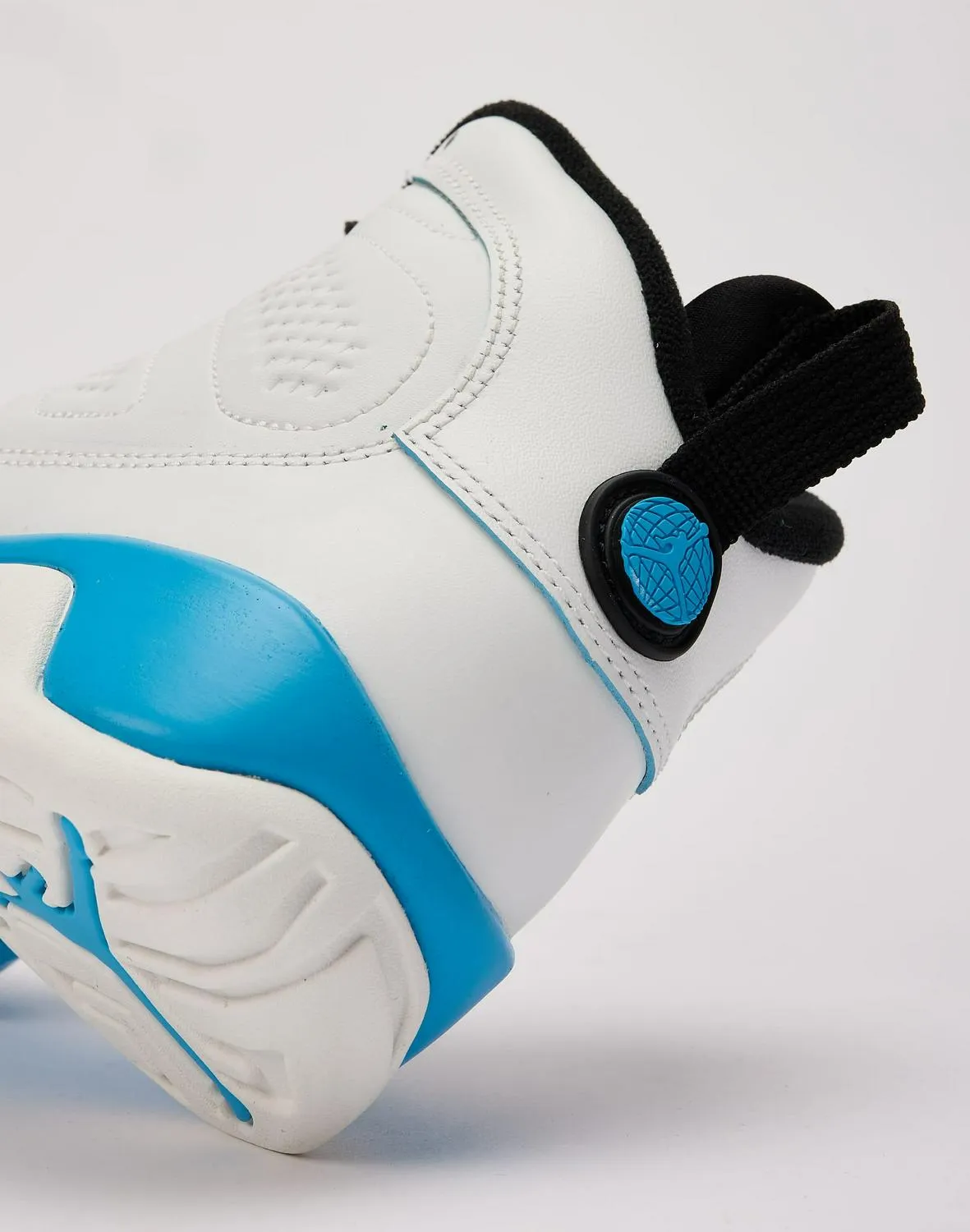 Kids Air Jordan 9 Retro 'Powder Blue' GS White Black FV0143-101 Shoe Trainer