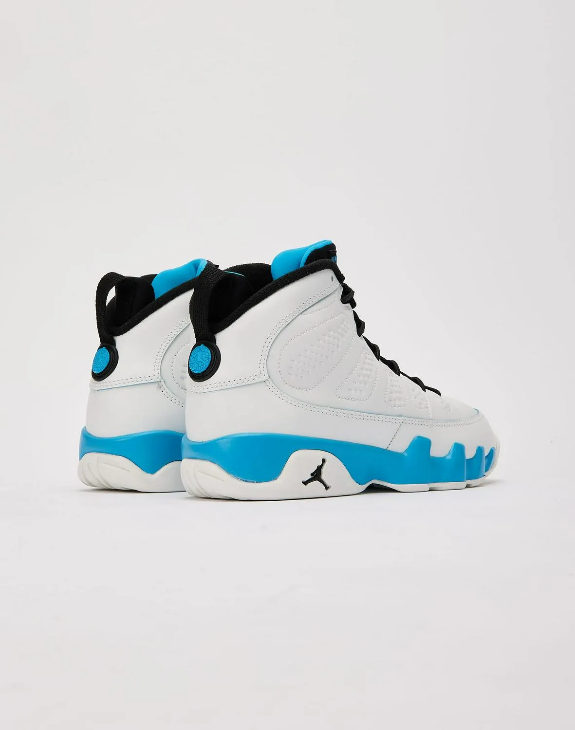 Kids Air Jordan 9 Retro 'Powder Blue' GS White Black FV0143-101 Shoe Trainer