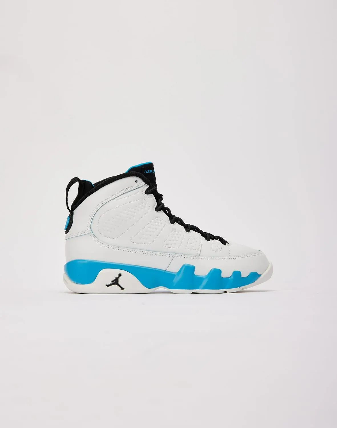 Kids Air Jordan 9 Retro 'Powder Blue' GS White Black FV0143-101 Shoe Trainer