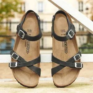 KUMBA - BLACK - OIL LEATHER