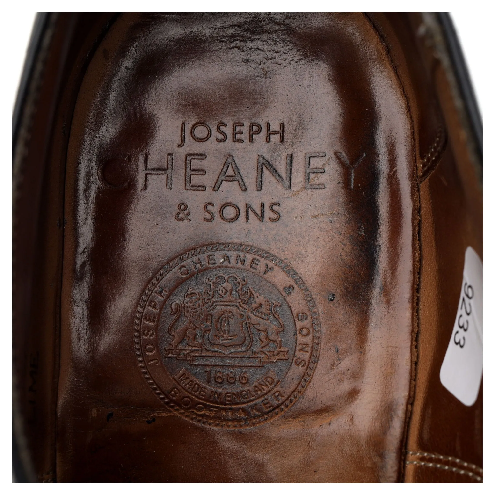 'Lime' Black Leather Oxford UK 9.5 F