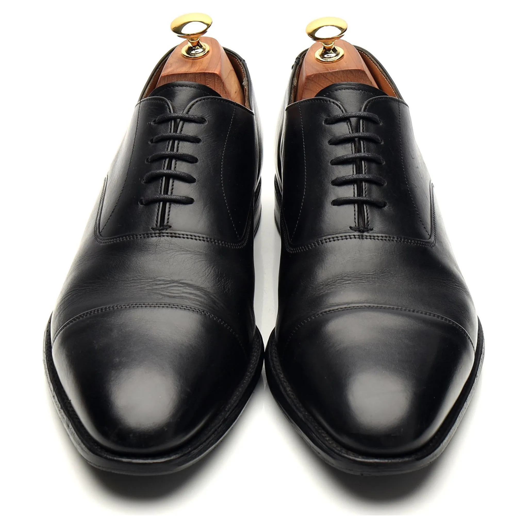 'Lime' Black Leather Oxford UK 9.5 F
