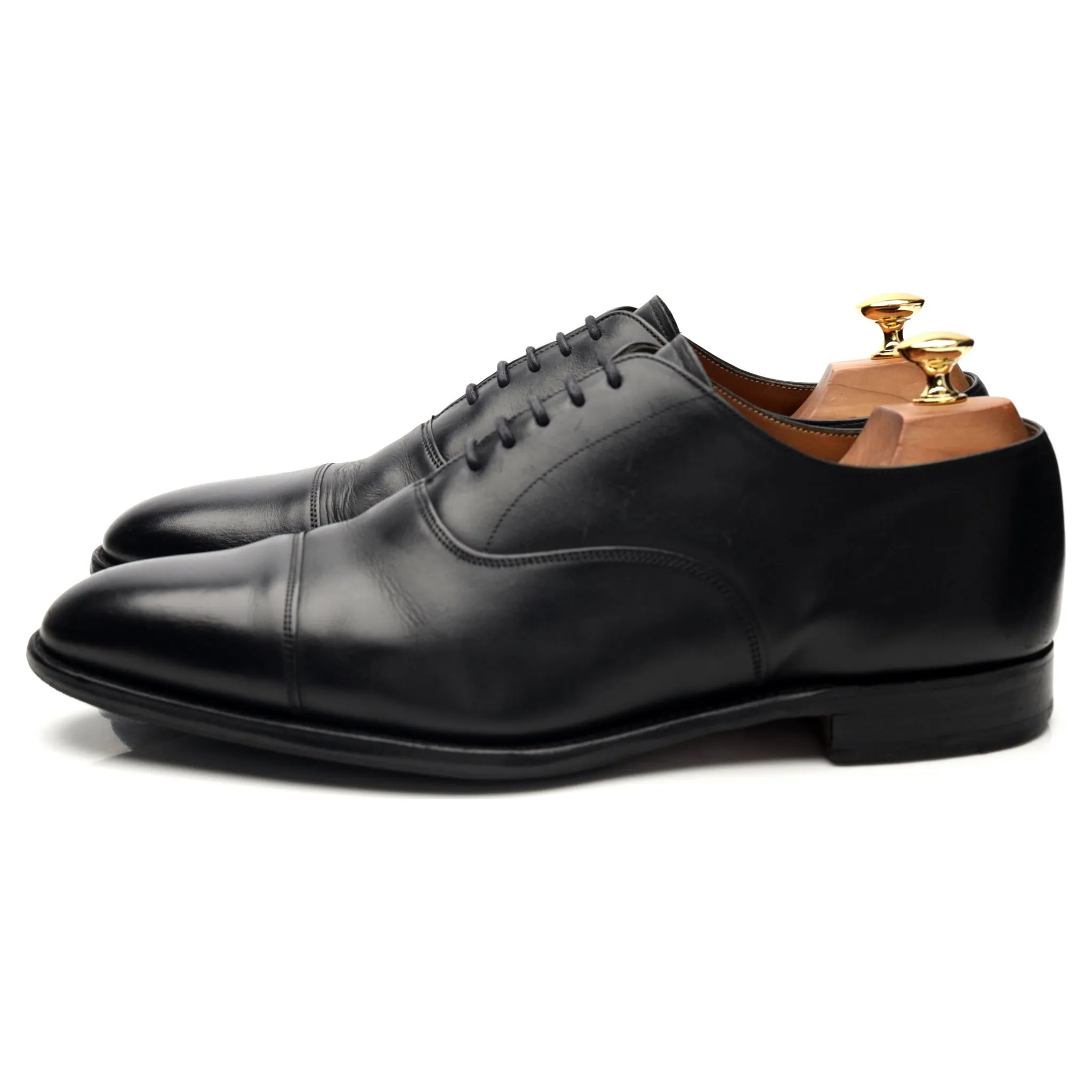 'Lime' Black Leather Oxford UK 9.5 F