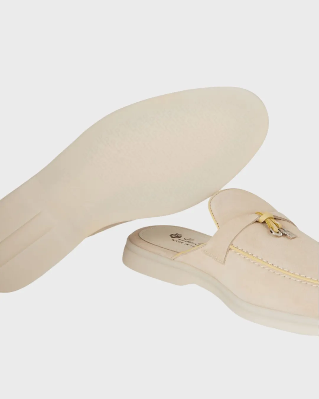 Loro Piana Babouche Charms Walk Loafer Tapioca