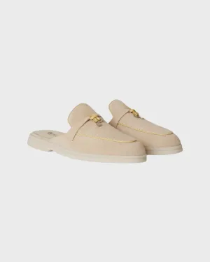 Loro Piana Babouche Charms Walk Loafer Tapioca