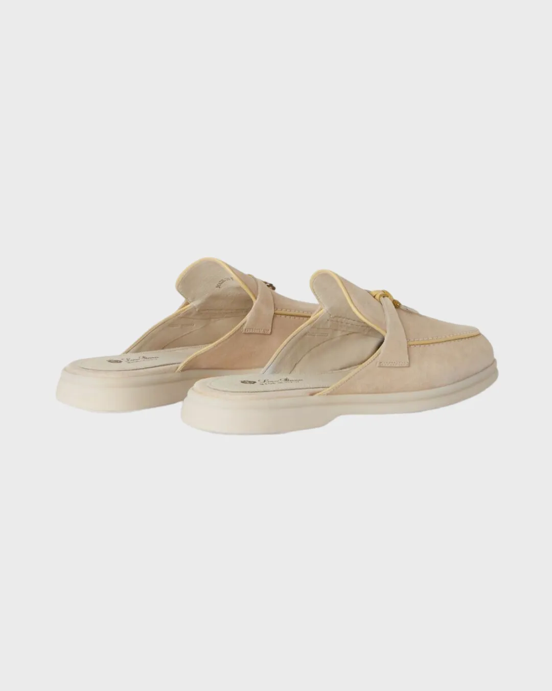 Loro Piana Babouche Charms Walk Loafer Tapioca
