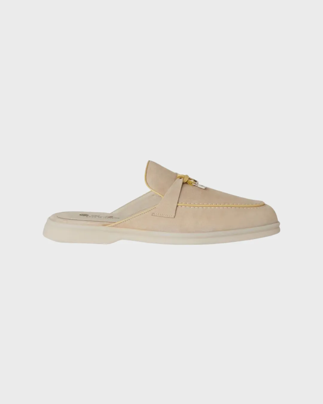 Loro Piana Babouche Charms Walk Loafer Tapioca